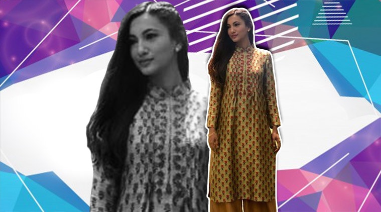 gauhar khan, gauhar khan kurti palazzaos, gauhar khan in kashmir, gauhar khan instagram, indian express, indian express news