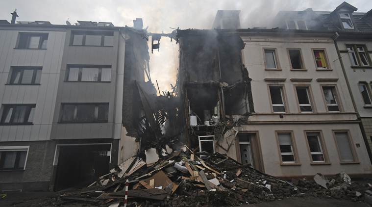 Germany building explosion, explosion in German building, Wuppertal building explosion, Germany explosion, indian express