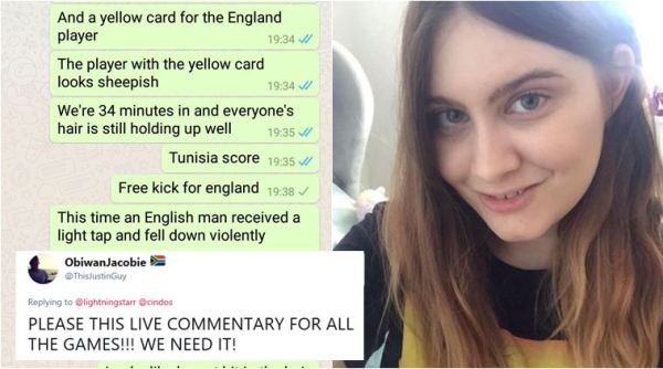 fifa world cup 2018, fifa wc 2018, england vs tunisia, engtun, girlfriend funny football commentary, funny football commentary, viral news, funny news, football news, indian express