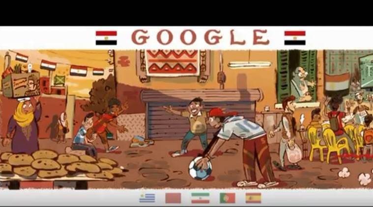 World Cup 2018 Day 2 Google Doodle: Google celebrates footballing culture  across the world on Day 2 | Fifa News,The Indian Express