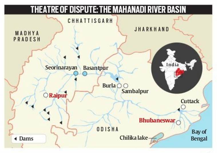 Odisha vs Chhattisgarh in Mahanadi water dispute