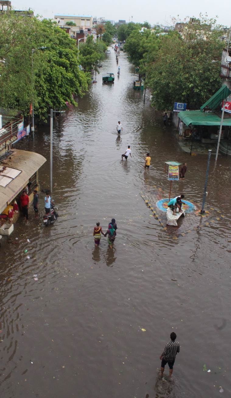 City Residents Wake Up To Waterlogging, Ahmedabad Municipal Corporation ...