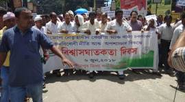 Three people were arrested by the Assam police in Lakhimpur on Thursday in connection with the use of a minor girl in a Congress-led protest against rising fuel prices and non-fulfilment of promises by the BJP government on June 6. The 4-and-half-year old was allegedly made to sit on a dried sheath from a betel nut tree (dhokuwa in Assamese) and dragged around on the road along with the protestors in the harsh sun. The three apprehended include the child’s mother, local Congress member Jitumoni Das and local journalist Kumud Barua. The Assam State Commission for Protection of Child Rights (ASCPCR) immediately notified the Lakhimpur police when they learnt of the incident. “We instructed the Police Administration to take immediate necessary action against the perpetrators as the action is a punishable offence u/s 75 of the Juvenile Justice (Care and Protection of Children) Act, 2015,” says Dr. Sunita Changkakati, chairperson, ASCPCR. A suo moto case was registered by the Lakhimpur Police the day after the incident. “The three are out on bail. We arrested the child’s mother, the boy who dragged the dhokuwa and the journalist who had disclosed the identity of the child in the media,” says Sudhakar Singh, Superintendent of Police, Lakhimpur. The incident earned the ire of many child rights’ groups as well as student bodies across Assam. “Children who are exploited for unconscionable gains (such as this case) are victims. She was too young to even understand what was going on,” Miguel Das Queah, Child Rights Activist, Executive Director, UTSAH Child Rights Organisation. “If this was a Scandinavian country, the child would have been taken to the State’s Foster Care system.” The child’s mother, when contacted by the Child Welfare Commission (CWC) of Lakhimpur, went on record to say that she “got the dhokuwa from home and was apparently meant to sit on it herself, but her daughter went and quickly sat on it instead.” The intention of sitting on the dhokuwa was symbolic. As stated by the mother, it was to say that the petrol prices have become so high that soon the dhokuwa will be the only affordable means of commute. “But that is not right. The mother should have stopped her. Whether she was dragged for two metres or ten, it was still a hot day and an extremely incorrect step,” says Mallika Bora, chairperson, CWC, Lakhimpur. The dhokuwa is often used by little kids in small town Assam as a plaything. “A child sits on it, the parents pull it. It is very popular here,” says Dr Joy Prakash Das, Lakhimpur district Congress president. According to him, the child reportedly came along with her mother to the protest because no one else was home. “We had no idea that she would be coming,” he says, “The BJP is trying to malign us by saying we are using underage children as a tool of protest. If that was the case, we would have definitely had more children present.” While there are diverging views on how long the child was dragged around (many reports claim that she was dragged around the entire town), Das maintains that it was “not more than 4 metres” and “in no way deliberate.” “She did it out of jest,” he says, adding that he is ready to cooperate with the police on the matter.