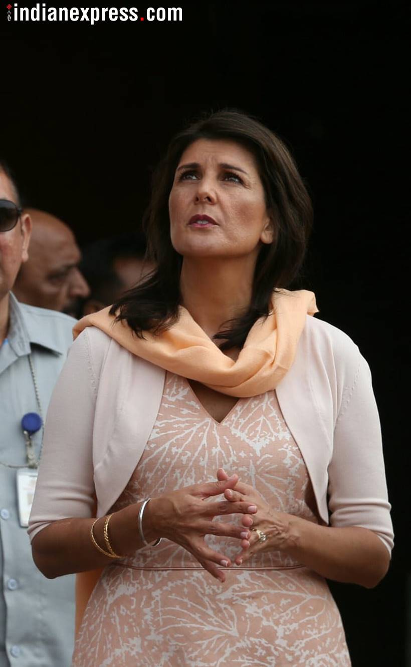 Nikki Haley visits Jama Masjid, makes rotis for 'langar