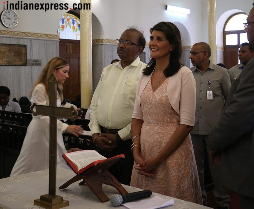 Nikki Haley visits Jama Masjid, makes rotis for 'langar