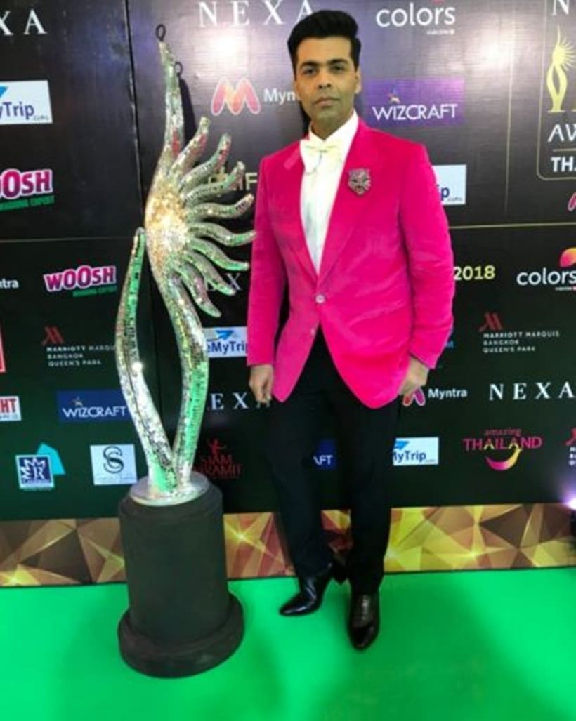 Karan Johar green carpet