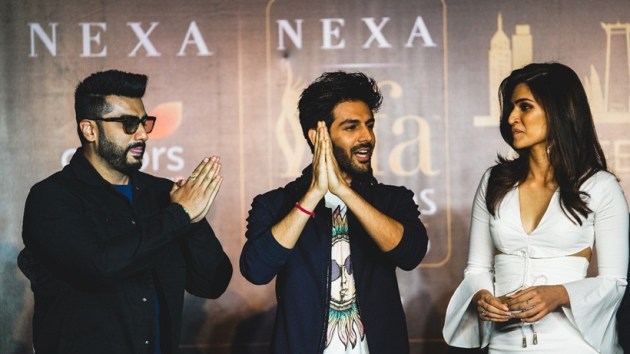 Kartik Aaryan, Arjun Kapoor and Kriti Sanon press conference