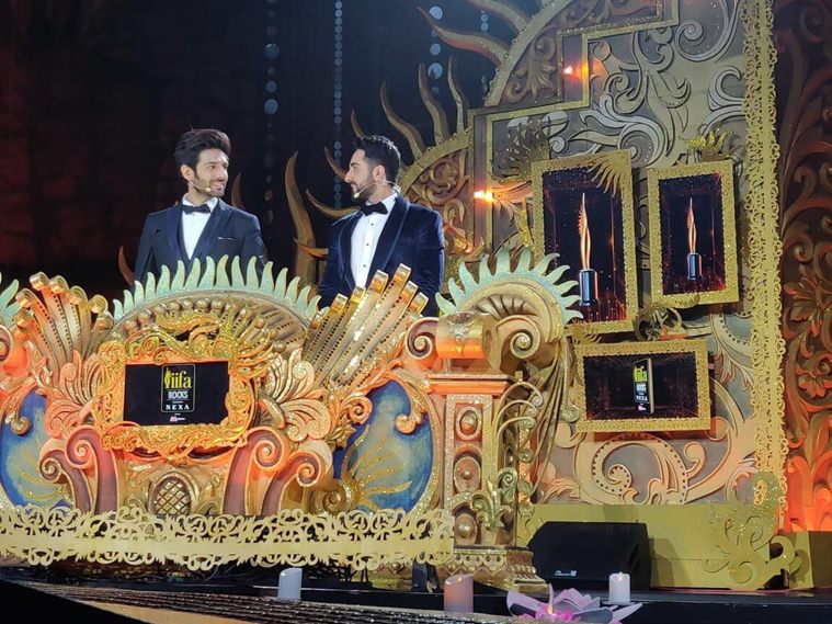 kartik aaryan, ayushmann khurrana at iifa rocks 2018