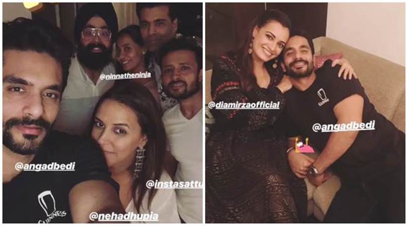 inside Neha Dhupia, Angad Bedi post-wedding house party