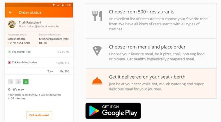 IRCTC, IRCTC eCatering facility, IRCTC food delivery, IRCTC online food delivery, indian railways