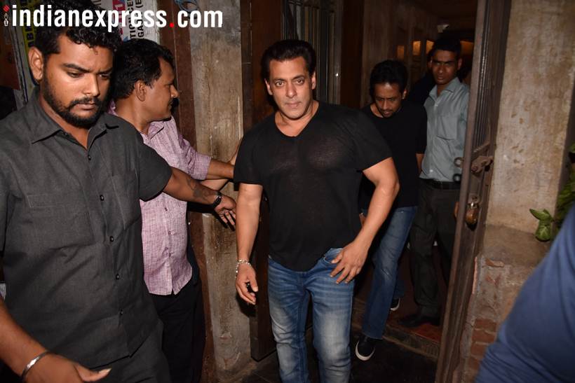 salman khan attends jacqueline fernandez's party