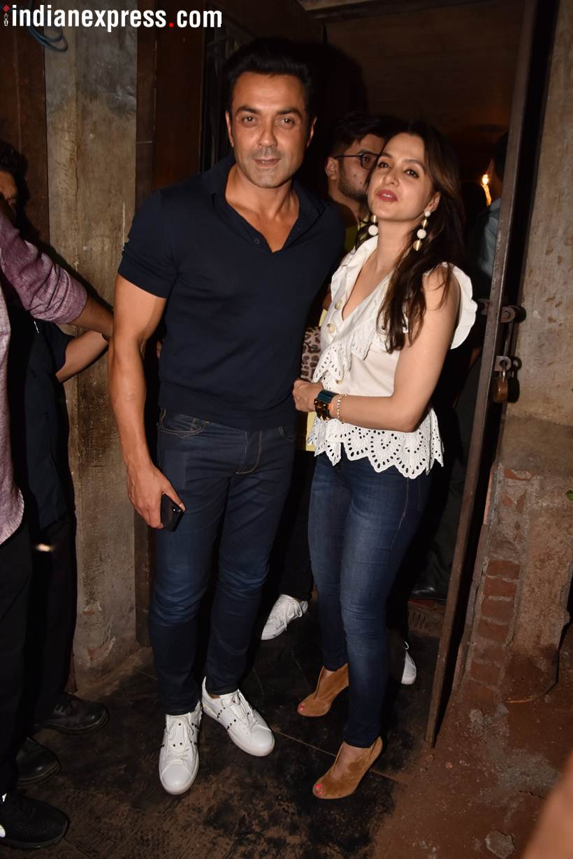 bobbt deol photos with wife