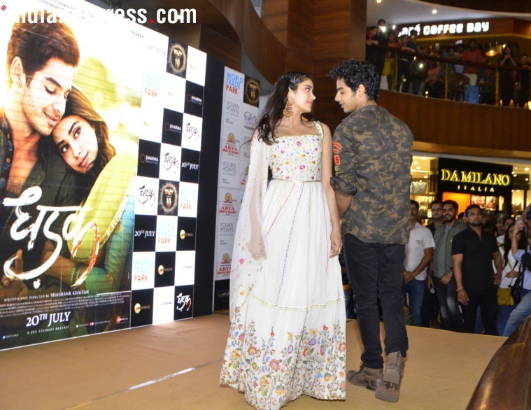 janhvi kapoor, ishaan khatter romance