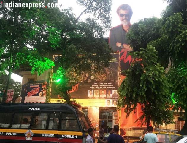 kaala posters outside theaters