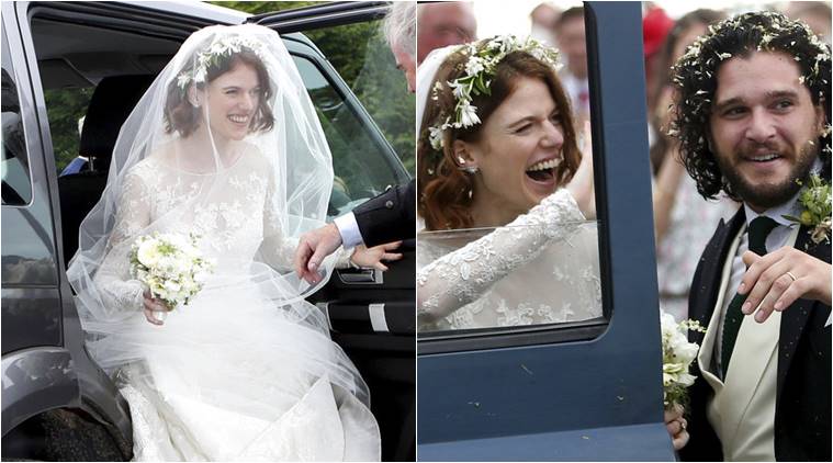 Kit Harington Rose Leslie Wedding Game Of Thrones Star Wows In A