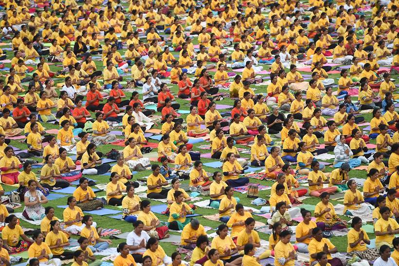 Yoga Day celebrations 2018: From one stretch to another, across the country
