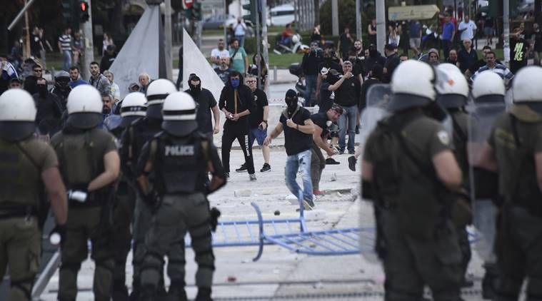 Police Fire Tear Gas At Greek Protest Of Macedonia Name Deal World News The Indian Express 1372