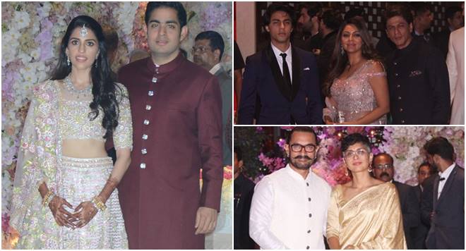 Akash Ambani’s engagement bash: Shah Rukh Khan, Shahid Kapoor ...