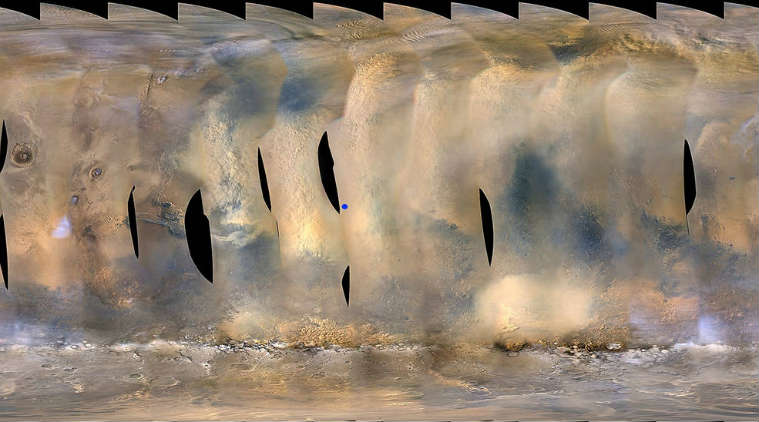 NASA, NASA Opportunity rover, Mars dust storm, NASA Mars probes, Mars Opportunity probe, solar panels, NASA Deep Space Network, dust storm speeds, Mars Reconaissance orbiter