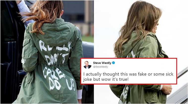 Tidsserier forvridning discolor Melania wore an 'I really don't care, Do u?' jacket to visit migrant kids,  much to Twitterati's SHOCK | Trending News,The Indian Express