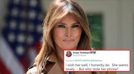 Melania Trump, Melania Trump tweet, where is Melania Trump, Donald trump, Melania Trump funny Tweets, indian express, indian express trending news