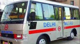 metro delhi metro, delhi metro ac buses, indian express, ac mini buses, metro feeder buses, indian express, delhi news