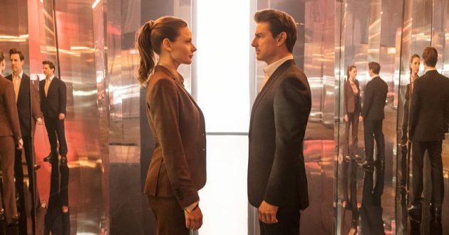 Rebecca Ferguson and tom cruise in mission impossible fallout