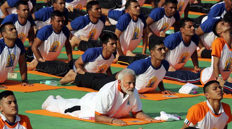 international yoga day, yoga day, yoga day india, yoga day celebration, yoga day main event, yoga day event, yoga day in ranchi, yoga day celebration ranchi, yoga day june 21, june 21 celebration, narendra modi yoga day, yoga india, yoga, latest news, ranchi, indian express news