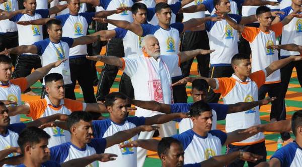 international yoga day, yoga day, yoga day india, yoga day celebration, yoga day main event, yoga day event, yoga day in ranchi, yoga day celebration ranchi, yoga day june 21, june 21 celebration, narendra modi yoga day, yoga india, yoga, latest news, ranchi, indian express news