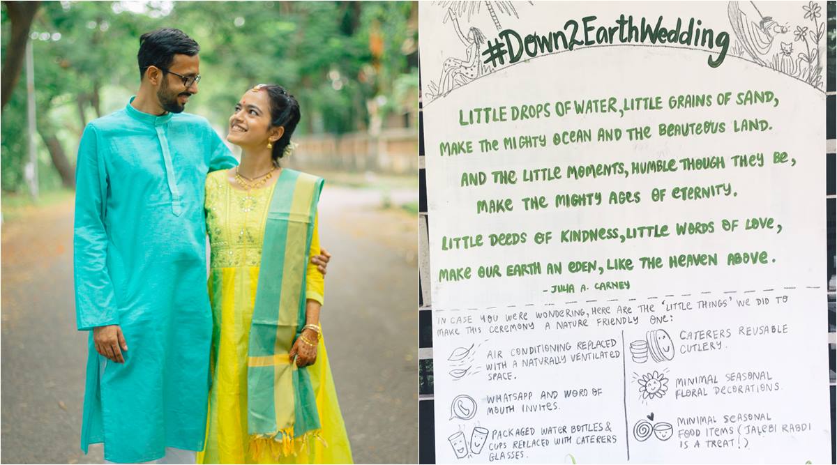 Down2earthwedding This Mumbai Couple Held An Eco Friendly