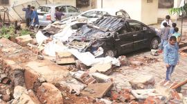Kolkata wall collapse New Town