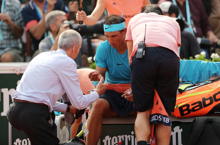 Rafael nadal in the final of the French Open