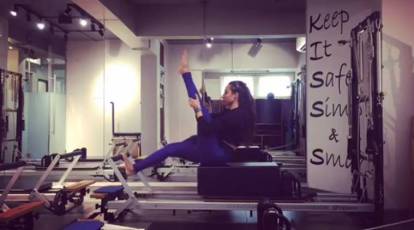 WATCH: Namrata Purohit gives lessons on how to start out with Pilates on a  reformer