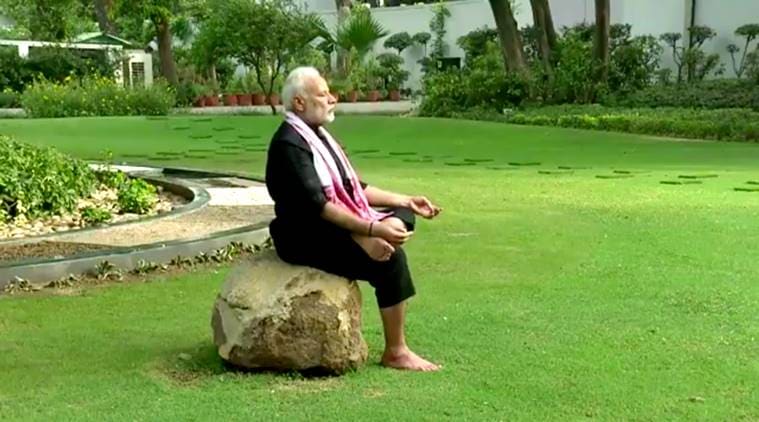 Image result for yoga video modi