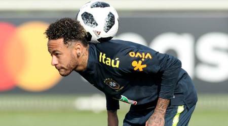 Soccer Football - FIFA World Cup - Brazil Training Camp - Tottenham Hotspur Training Ground, London, Britain - May 28, 2018   Brazil's Neymar during training   Action Images via Reuters/Peter Cziborra