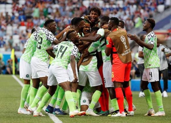 Nigeria Soccer players protest unpaid bonuses after World Cup