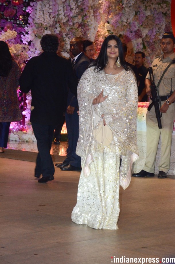 rhea kapoor at ambani engagement