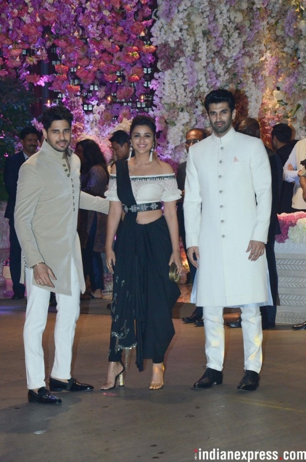 parineeti chopra with aditya roy kapur and sidharth malhotra