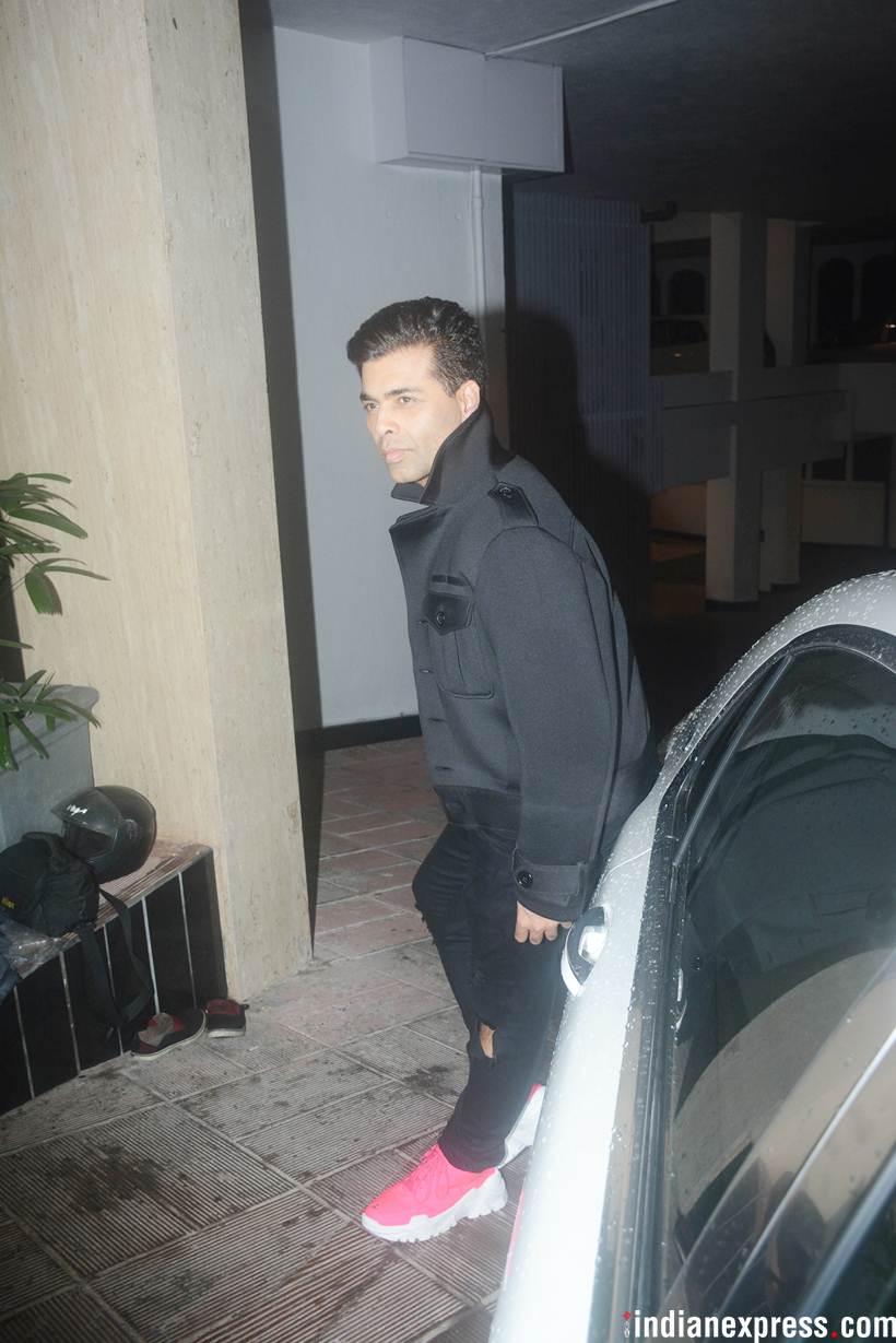 karan johar at manish malhotra house