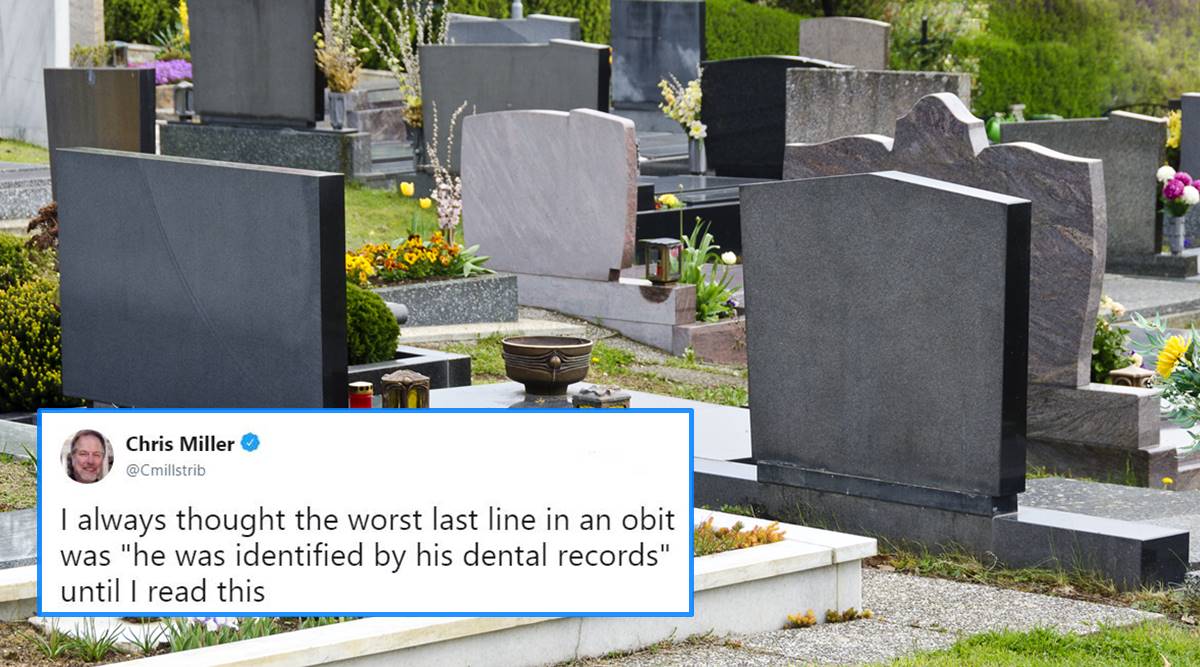 woman obituary, woman obituary goes viral, mean obituary goes viral, women viral obituary creates buss, indian express, indian express news