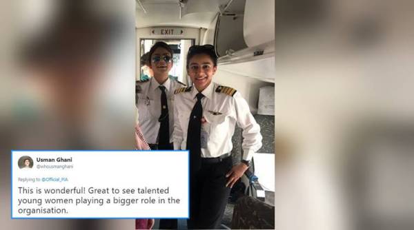 women Pakistani pilots, Pakistani pilots twitter, women pilot twitter buzz, Pakistani pilots, women pilots, indian express, indian express news