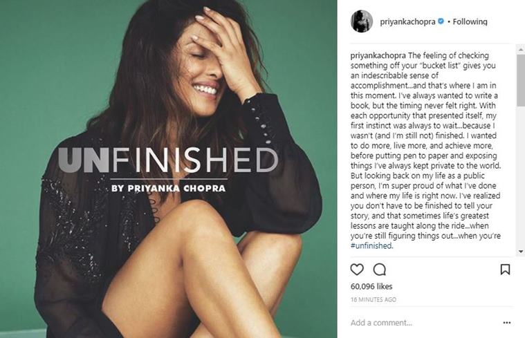 Unfinished by priyanka chopra jonas