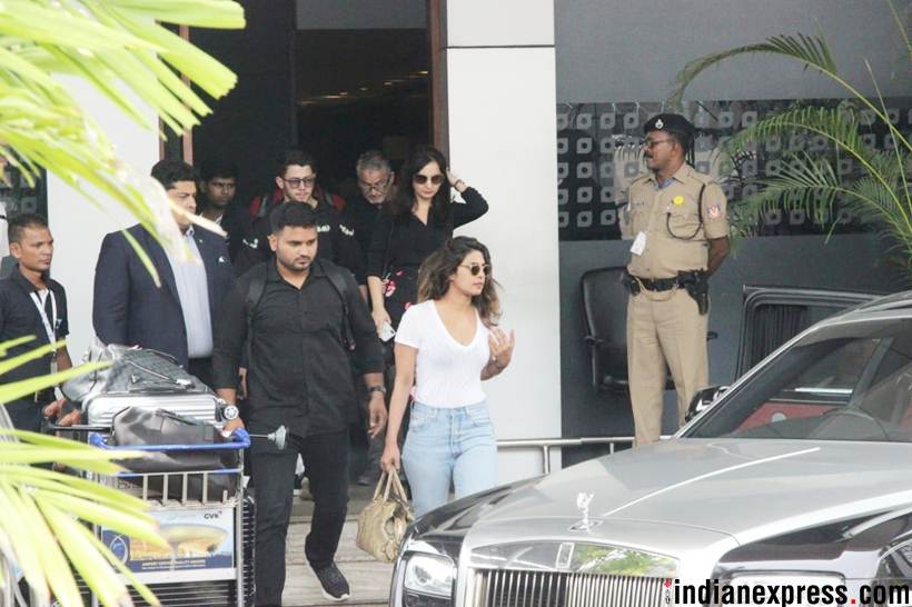 priyanka chopra and nick jonas back from goa