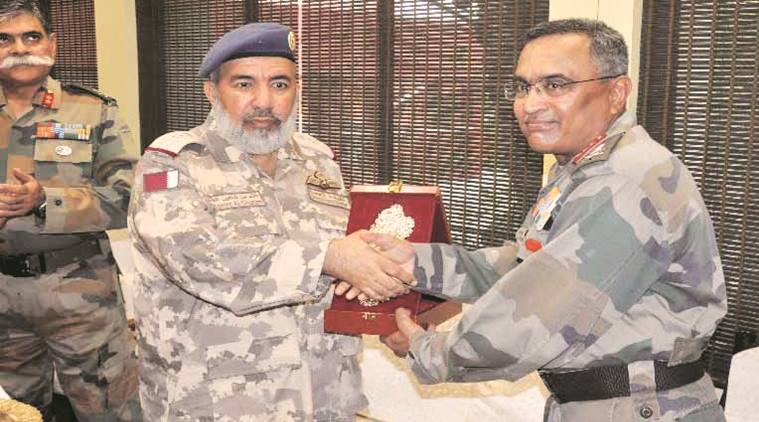 Lt General (Pilot) Ghanim, along with his delegation, met Lt General Manoj Pande, Chief of Staff, Headquarters, Southern Command.