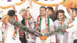 Rahul Gandhi takes swipe at Narendra Modi: ‘watchman of a handful of ultra rich’