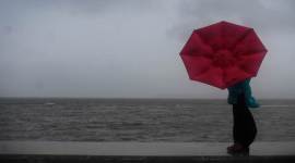 Cloudy conditions during the day gave way to showers that lasted for over an hour. (Express photo/Santosh Parab)