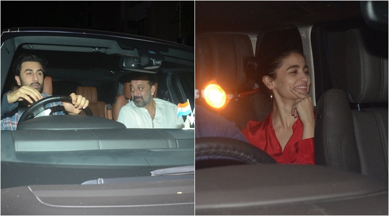 alia bhatt, ranbir kapoor, sanjay dutt party together