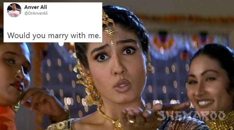 Raveena Tandon got a marriage proposal on Twitter and this was her