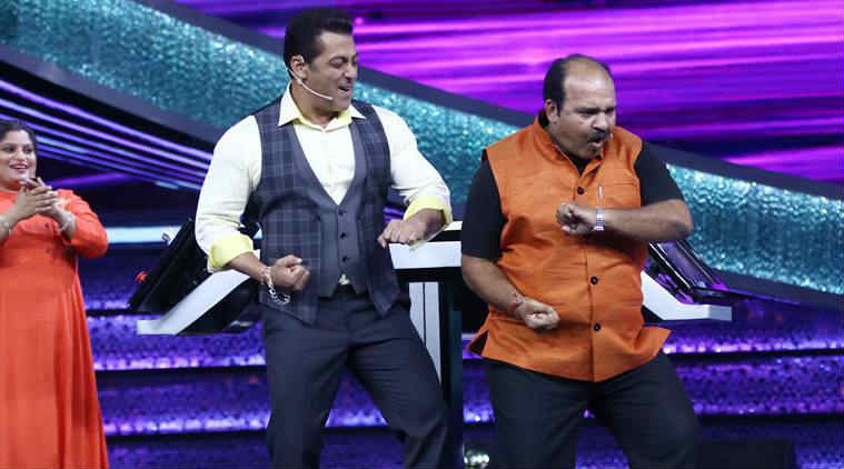 dancing uncle with salman khan in dus ka dum