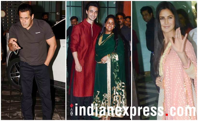 Salman Khan, Katrina Kaif Arpita khan Eid party photos
